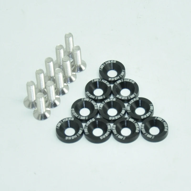 Universal 6mm Fender Washers washers and bolt Aluminum for Civic Integra RSX EK EG DC