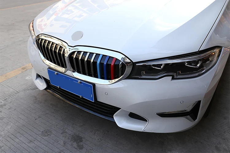3 шт. автомобиля ABS передняя решетка украшения полоски Накладка для BMW G20 3 серии года аксессуары