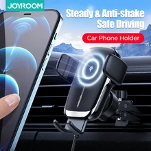 Joyroom 15W Qi Car Phone Holder Wireless Car Charger Automatic Alignment Car Mount CD Air Vent Mount Car Charger Universal