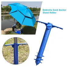 Strand Paraplu Anker Zand Vijzel Stand Universele Zand Grabber Spike Vijzel Houder Fits All Veilig voor Sterke Wind Zand Anker