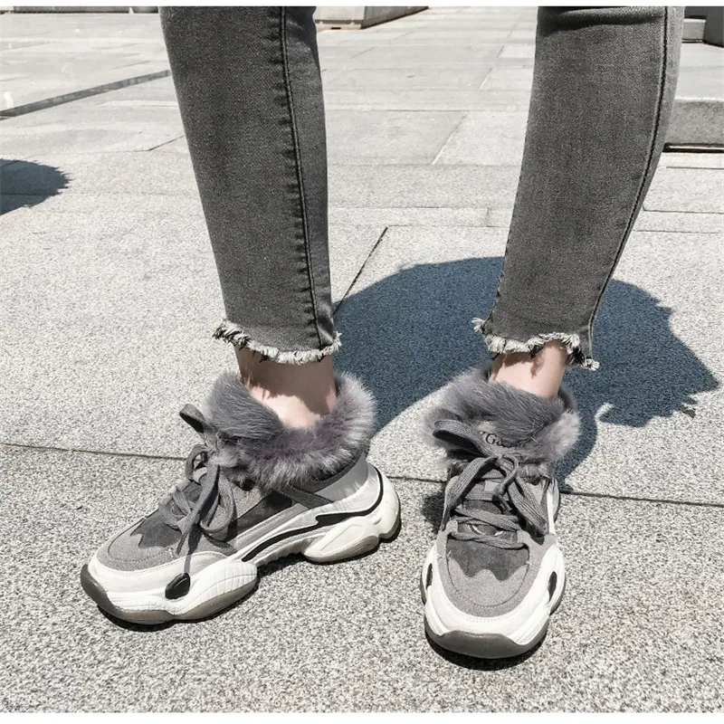 

BaLiTu Fashion Women Med Heels Sneakers Breathable Vulcanized Shoes Lace-up Casual Comfortable Tenis Feminino Zapatos De Mujer