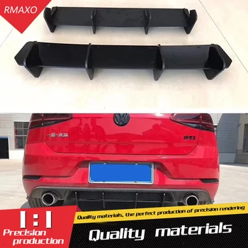 

For VW GOLF 7 GTI Body kit spoiler 2014-2017 For GOLF 7 R ABS Rear lip rear spoiler back Bumper Diffuser Bumpers Protector
