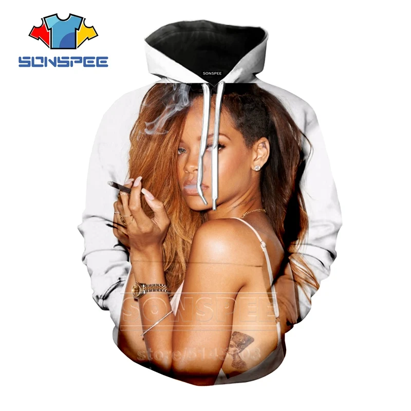 Rihanna, толстовки, осень, новинка, для мужчин и женщин, толстовка, 3D принт, сексуальная певица, с длинным рукавом, топы, в стиле хип-хоп, уличная одежда, пуловер с круглым вырезом, C059-14