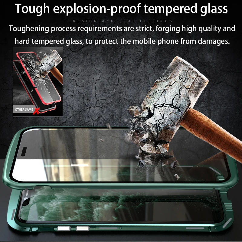 Najtaniej Dla iPhone 11 2019 metalowa rama dwustronne szkło hartowane dla iPhone 11 Pro Max Wasp talia ultra cienki 360 ochrona etui na telefon