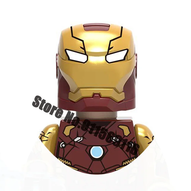 Superhero Iron Man Mark Building Blocks Bricks Tony Stark War Machine Ultron Action Figures Kids Toys Christmas Gifts H-X1213