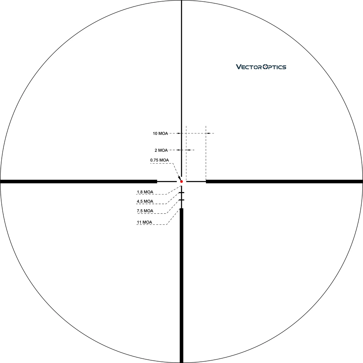 Vector Optics Continental 2-12×50 para Caza
