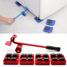 

Heavy Duty Furniture Lifter Transport Tool Furniture Mover set 4 Move Roller 1 Wheel Bar for Lifting Moving Furniture Helper