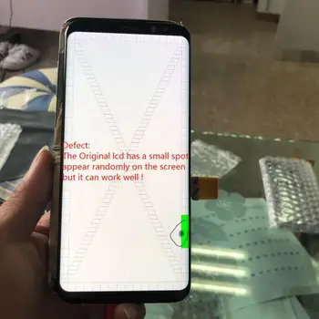 

With Frame Small Spot Original For Samsung Galaxy S8 Plus S8+ G955 G955F G955U LCD Display with Touch Screen Digitizer Assembly