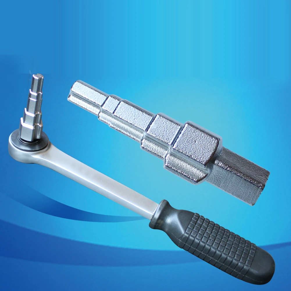 Pumping Valve Removal Ratchet Wrench Water Drawing Valve Disassembly Wrench Carbon Steel10-21 mm for Radiator Valve End