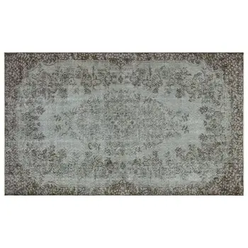 

Handmade Gray Vintage Overdyed Turkish Area Rug 163x263 Cm-5'4''X8'8''