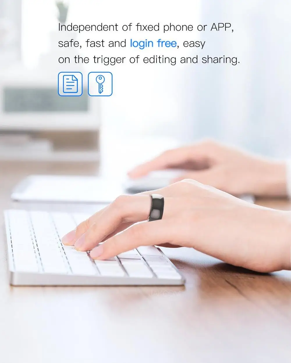 2021 NEW... Smart Ring App Enabled Wearable Technology Ring NFC Smartphones For iOS Android Windows