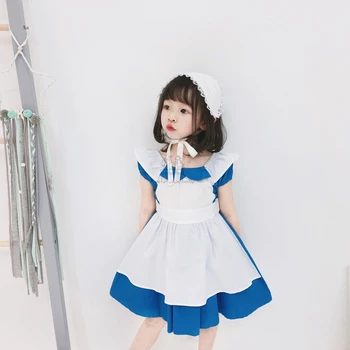 

Elsa Costumes Frozen Children Princess Dress Girls Dress Party Cosplay Clothing Anna Dresses Servant Dress Kids Girl's Vestidos