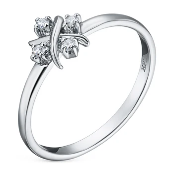 

White gold ring with a diamond e0901kts11191270