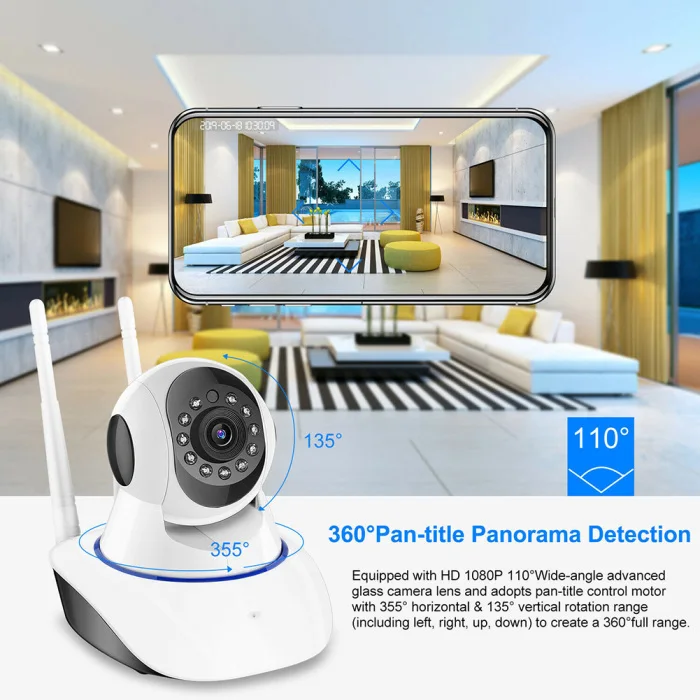 720P HD Беспроводная IP Камера Безопасности Смарт Wifi ИК ночного видения для дома ребенка FJ88