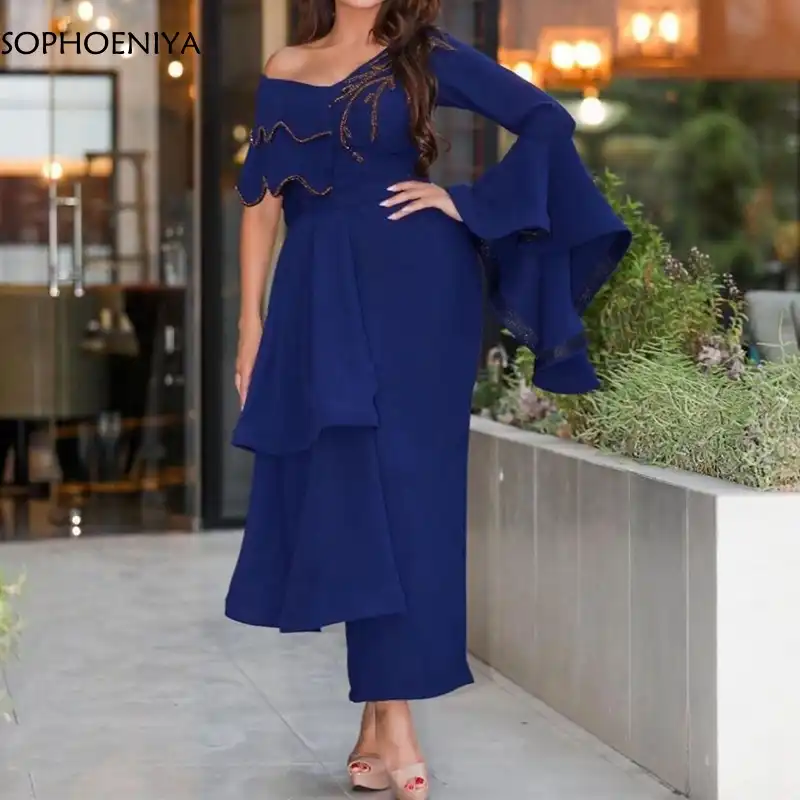 Navy blue dinner dress Clearance