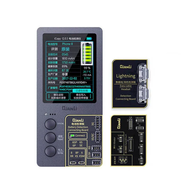 US $44.38 Qianli Icopy Plus Original Color Repair Programmer For Phone 7 8p Xr Xsmax Xs 11 VibrationTouchPhotosensitiveBattery Repair
