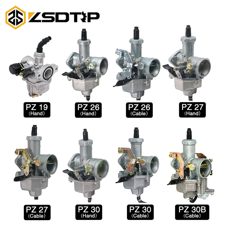 Карбюратор ZSDTRP PZ19 PZ26 PZ27 PZ30 Carb ATV Dirt Bike Pit Quad Go Kart Buggy для мотоцикла 175CC 200cc