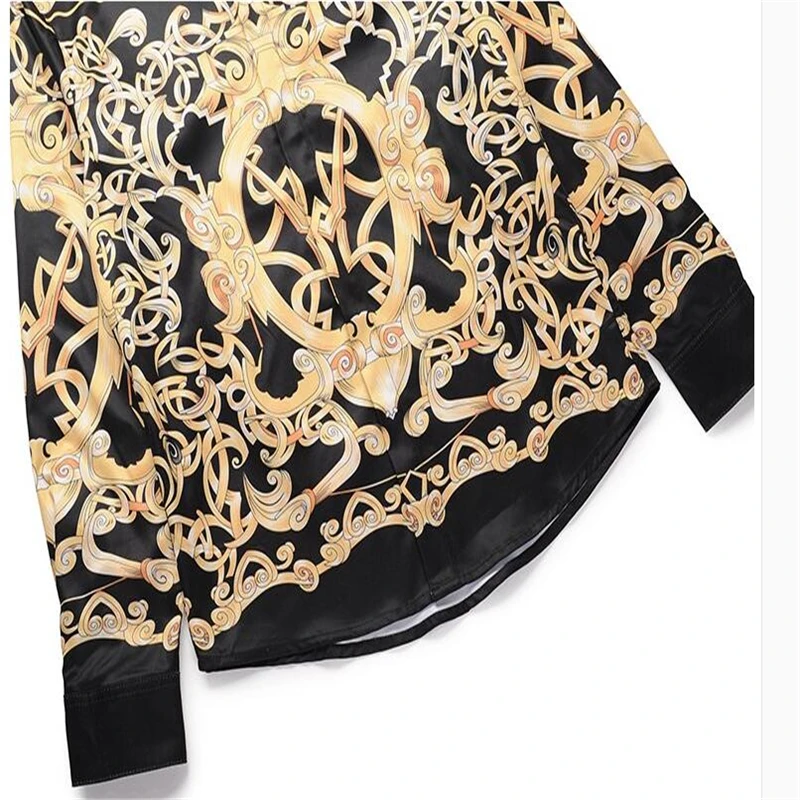 Высокое качество Горячая Распродажа дизайнерская приталенная Мужская Повседневная рубашка с длинным рукавом