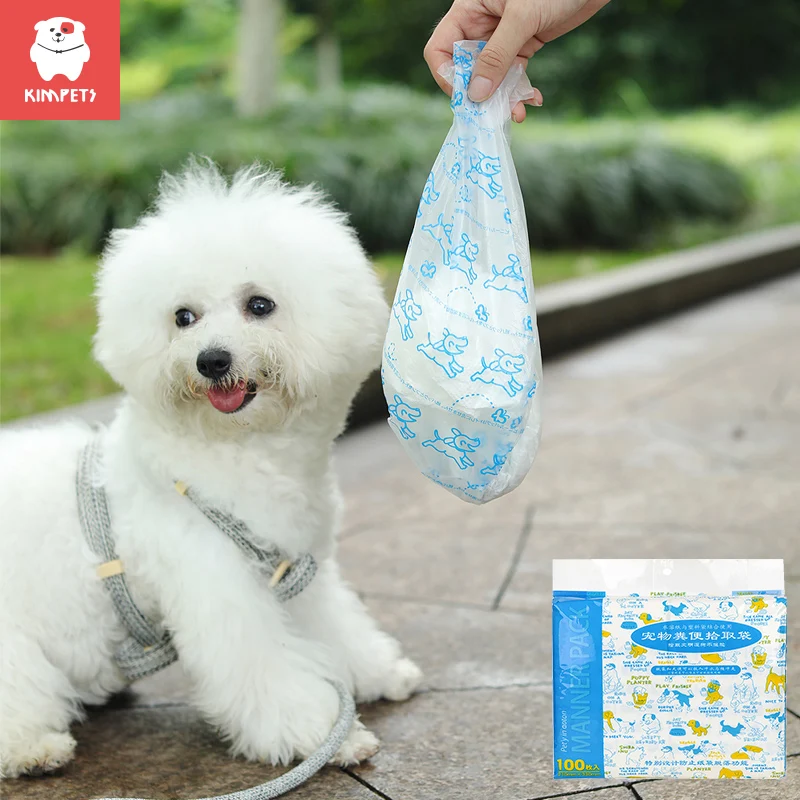 Garbage-Bag Poop-Bag Degradable Picking KIMPETS Large The for Dog-Out Thickened Water-Soluble