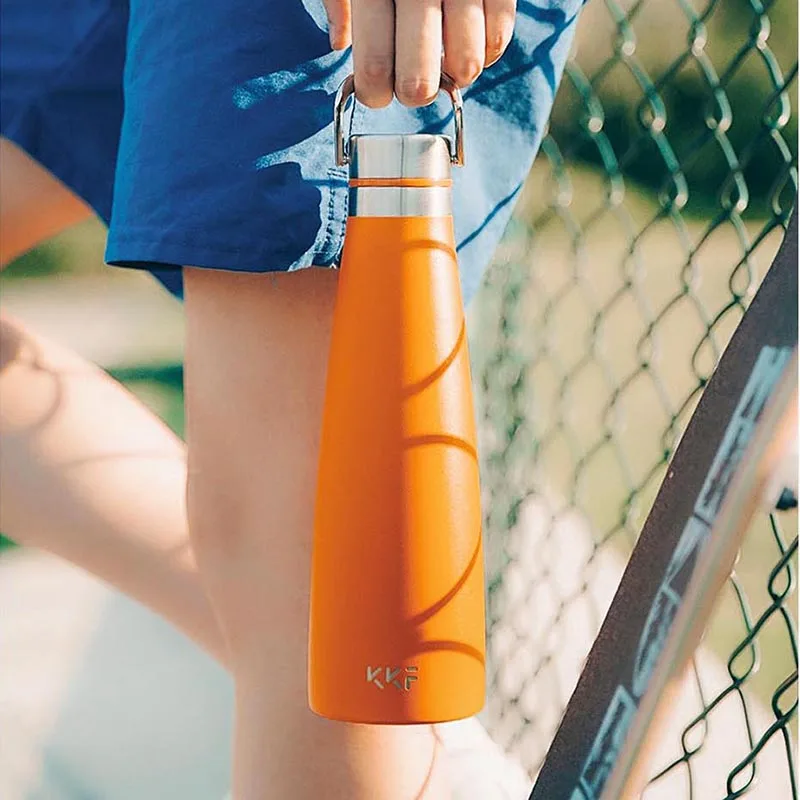 KKF Vacuum Bottle 24h Insulation Cup Thermoses Stainless Steel Thermos Flask 475ML Travel Mug Portable Sports Cold Cup|Аксессуры для