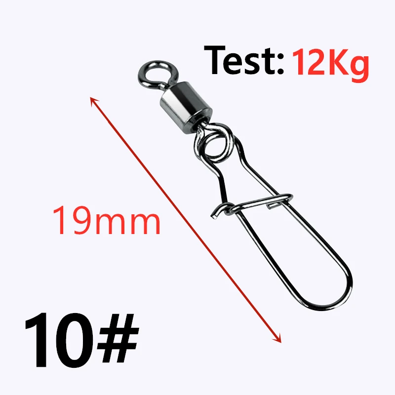 30 шт./лот из нержавеющей стали Рыболовный Соединитель с застежкой "булавка" подшипник качения поворотный оснастки шпильки рыболовный крючок Приманка для морской рыбалки снасти Аксессуары