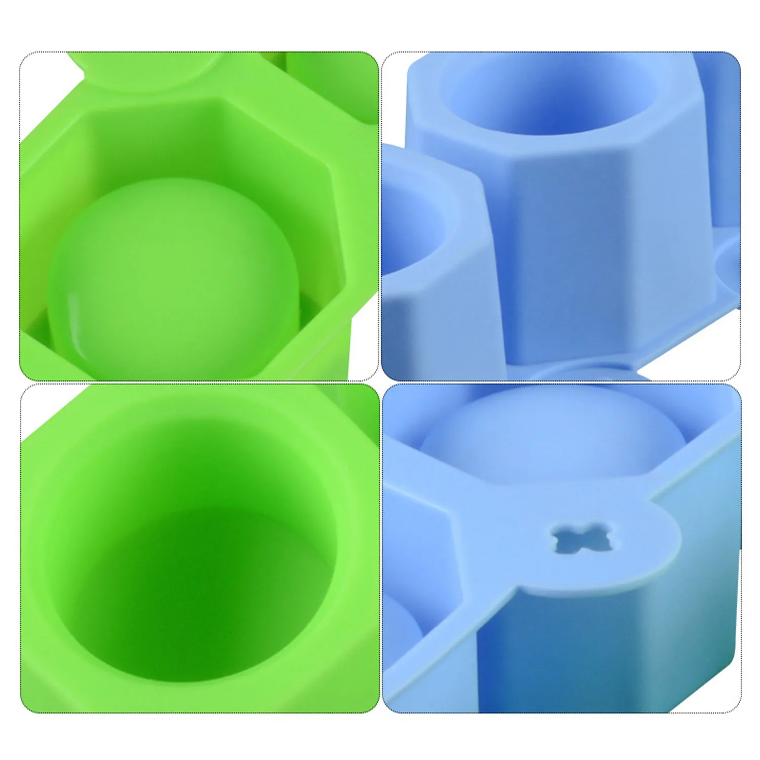 Силиконовые формы для кубиков льда 3 слота DIY суккулентные растительные