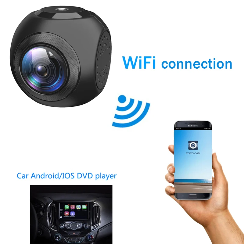 Ainina A9 WiFi Автомобильный видеорегистратор Full-HD 1080p Автомобильный видеорегистратор Встроенный WiFi с приложением, sony сенсор, g-сенсор, WDR