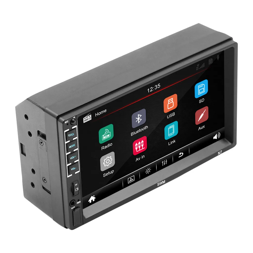 7 дюймовый HD Автомобильный Bluetooth MP5 плеер подключаемый к U disk FM радио поддерживает