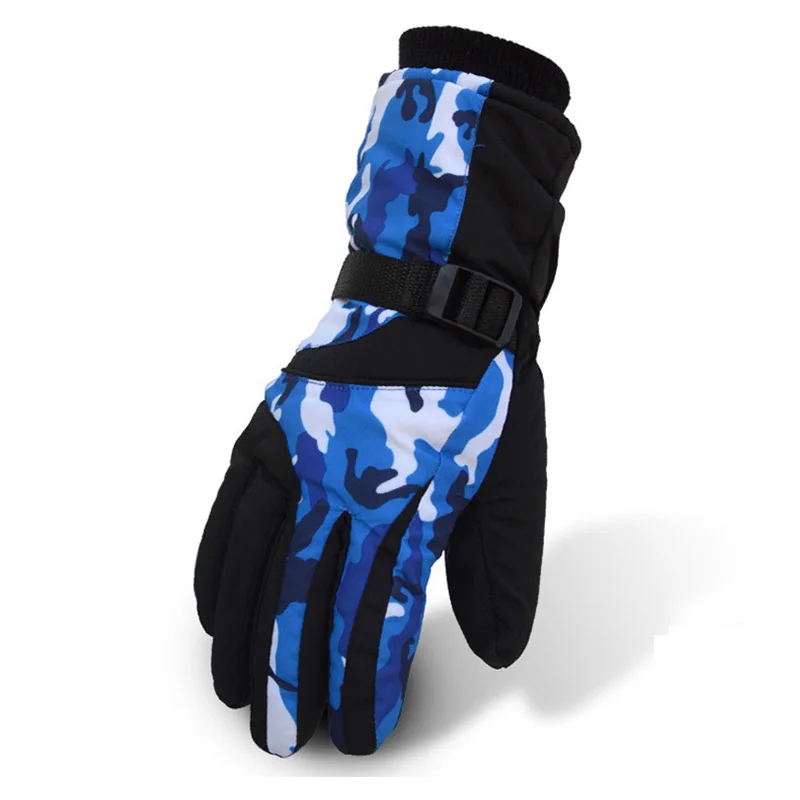 Waterproof Ski Gloves Men Women Heated Skiing Glove Winter Wear Resistant Thermal Mittens Outdoor Sports Snow Windproof Gloves