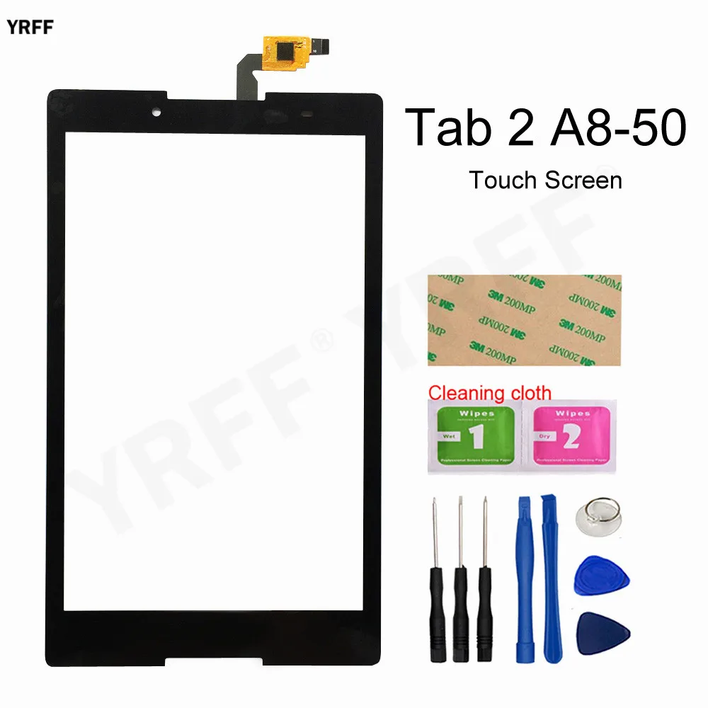 

8.0'' Glass Panel Screen For Lenovo Tab 2 A8-50 A8-50F A8-50LC Touch Screen Digitizer Glass Panel Sensor Free shipping