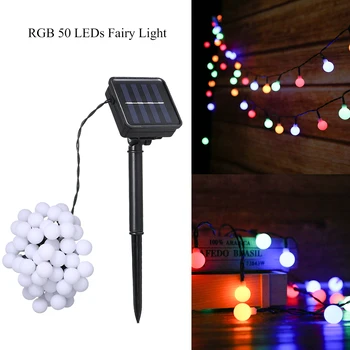 

Home Decoration String Light 50 LEDs Waterproof Solar String Light utdoor Hanging Fairy Light String for Holiday Party Garden