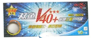 Оригинальные двойные рыбки 3-Star V40+ мячи для настольного тенниса 40+ материал прошитый пластик ABS мячи для пинг-понга
