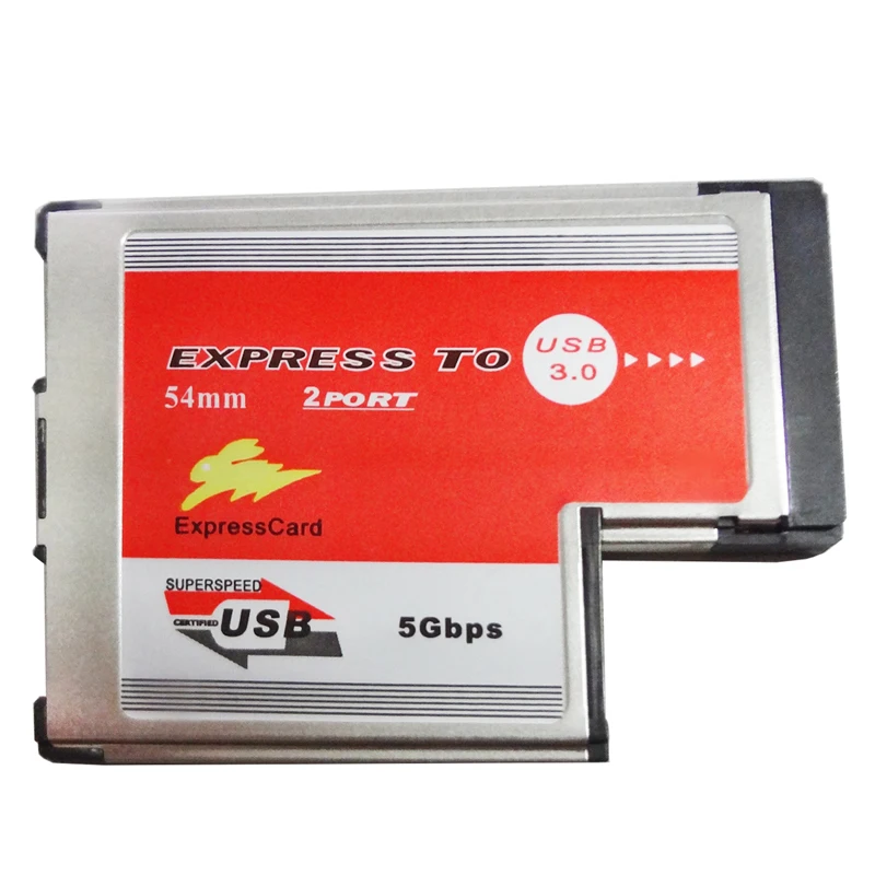 2 сдвоенный USB 3,0 концентратор express card, ExpressCard 54 мм Скрытая внутри USB3.0 адаптер ASMedia ASM1042 чип для ноутбука Тетрадь Новый