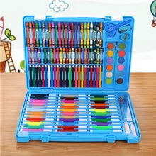150 шт студенческий Канцелярский набор Акварельная ручка карандаш Подарочная коробка милый для детского рисования живопись граффити художественные принадлежности