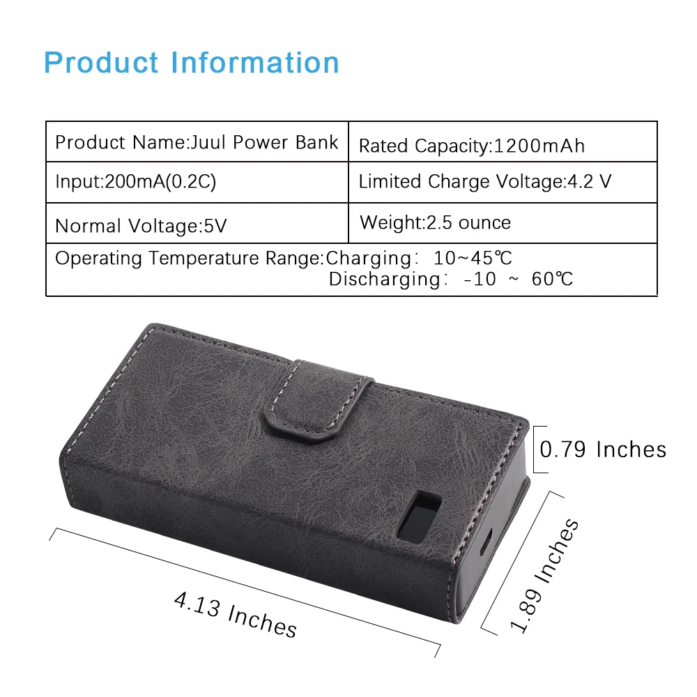 SUB TWO Mobile Charging Pods чехол держатель для JUUL Зарядка электронной сигареты