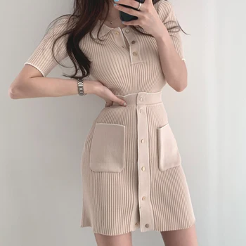 knitted two piece skirt and top