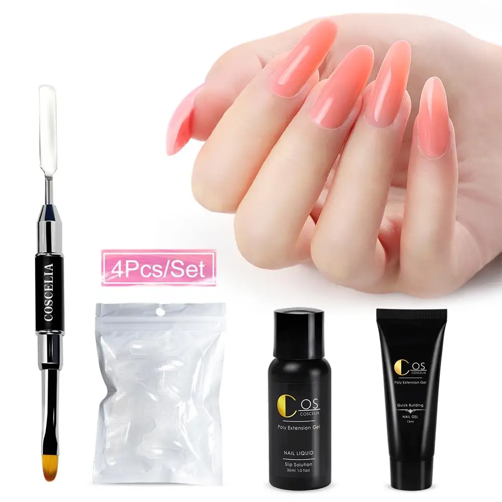 

15g Poly Extention Gel 9 Colors Crystal Clear Extend UV Nail Gel Extension Builder Jelly Acrylic Nail Polish Quick Building