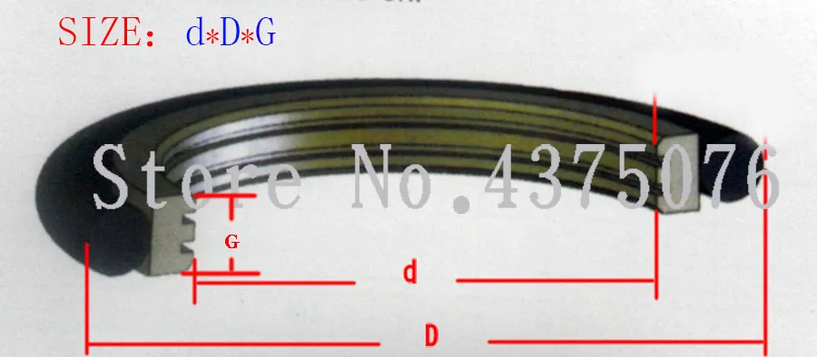 ID = 63/65/70/75/80/85/90/95 мм гр BRS Oed уплотнение штока PTFE с NBR каучук o-образный кольцо поворотный Glyd кольцо поворотный компактный заменить TG3 M15 или СРБ