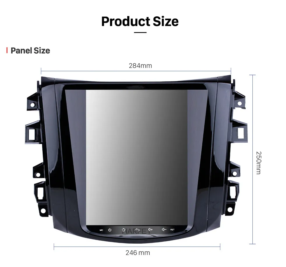 Cheap Harfey Multimedia Player with Rear camera Mirror  WIFI for 2018 Nissan NAVARA Terra 9.7" Car GPS Navi Android 9.1 Radio 4G LTE 20