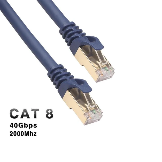 Cat8 Ethernet Cable RJ45 Network Cable SFTP 40Gbps High Speed Lan Cable Cat  8 RJ45 Patch Cord For Router Laptop Ethernet - AliExpress