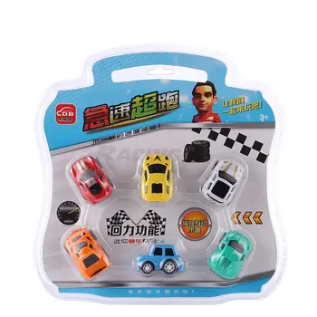 

6pcs/set Creative City Supersport Car Mini Rapid Racing Vehicle Sets Building Blocks Pulling Back Model GC025085