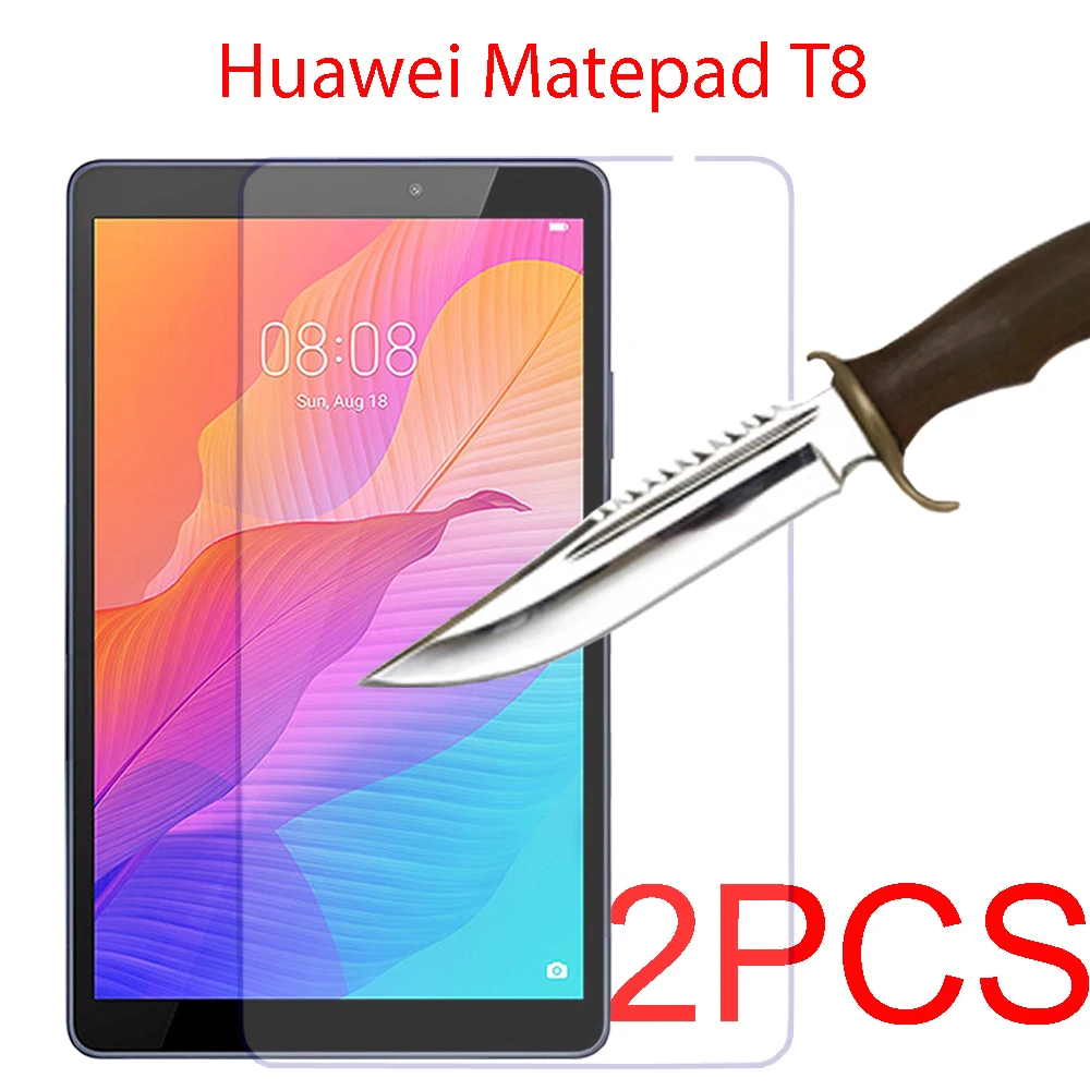 2 шт. закаленное стекло для защиты экрана Huawei matepad T8 8 0 дюймов Защитная пленка