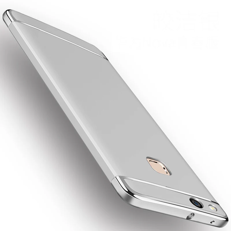 Чехол для Huawei P10 P9 Lite Plus P20 P30 Pro роскошный 3 в 1 тонкий жесткий чехол для Mate 20 10 9 Pro Lite 20X P Smart Plus - Цвет: Silver
