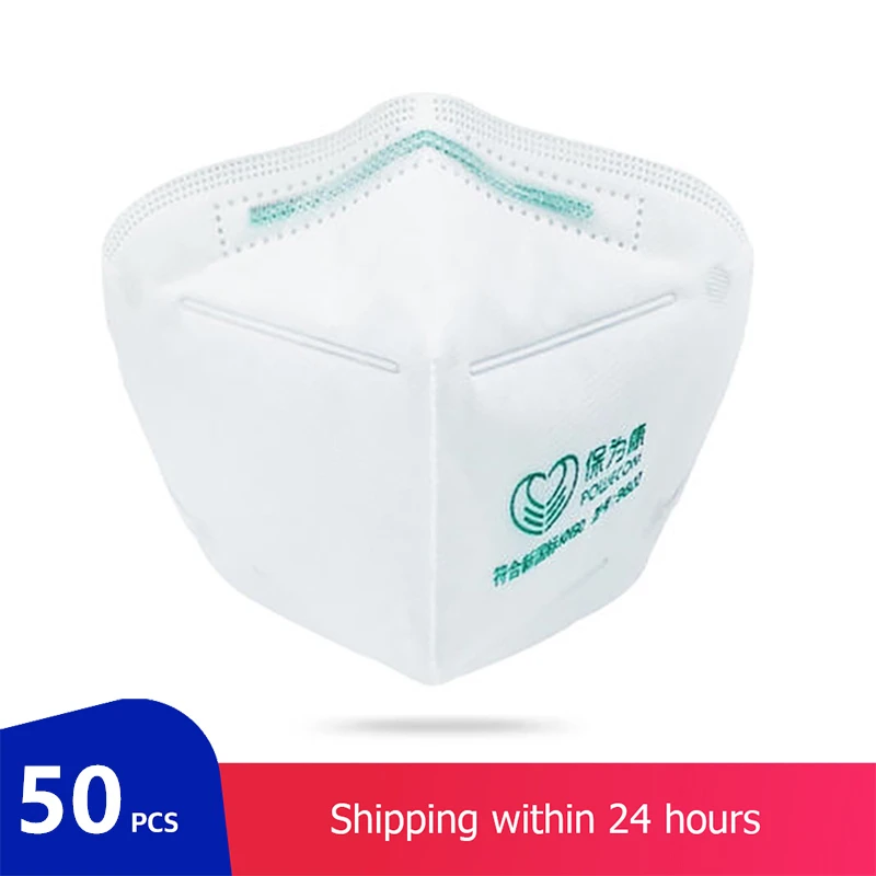 

50Pcs Disposable Mask Anti dust Masks 3 Layers Dustproof Facial Non-Woven Fabric Cover N90 Masks PM2.5 Protective Mask
