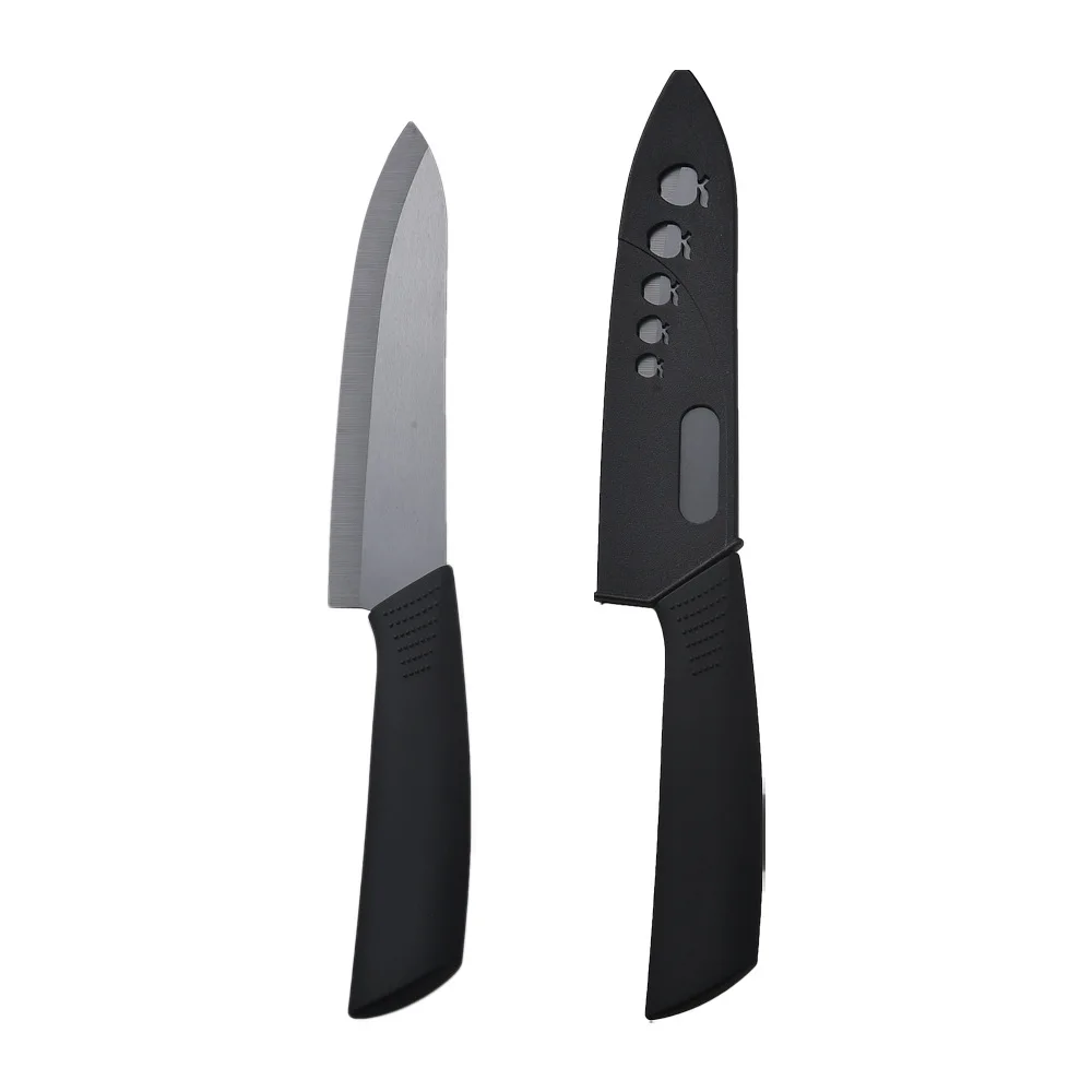 Pro Кухня Ножи черный Керамика 6 дюймов ножей шеф-повара нож для нарезания разделочный нож инструмент ABS ручные кухонные принадлежности с крышкой