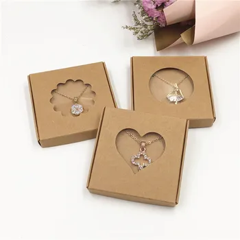 

24Sets Necklace Earring Packing Boxes Fashion Pendant/Ear Stud/Necklace Carrying Cases Paper Handmade Jewelry Set Displays Boxes