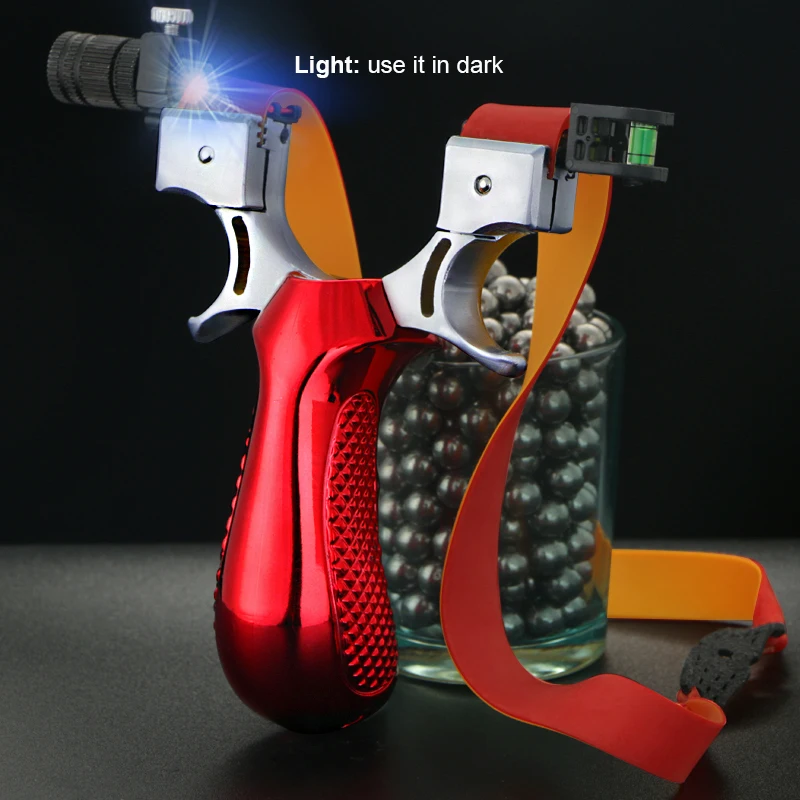 Мощная Рогатка c резиновой лентой для охоты с 100 стальными шариками ...