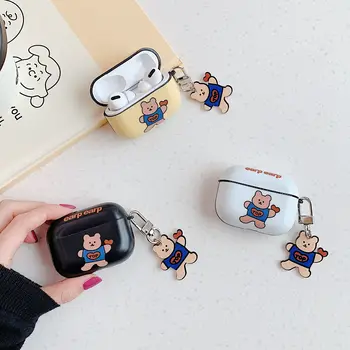 

Earphone Case For AirPods 1 2 Case Cartoon ins Bear Silicone Cover for Apple Air pods pro 3 Cute Earbuds Cases Accessoires box