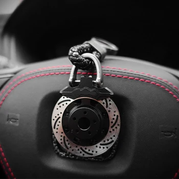 Metalowe koło hamulec tarczowy klucz uchwyt pierścieniowy brelok do kluczyków samochodowych MOTO brelok do kluczy Auto breloki z kluczem i motocyklem łańcuszek na wisiorek do samochodu tanie i dobre opinie CN (pochodzenie) 13 8cm STAINLESS STEEL Key Rings 4 7cm