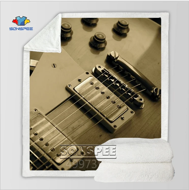 2 SONSPEE guitar Drum Harajuku, детское одеяло с 3D принтом для взрослых, одеяло для диванов, одеяло для путешествий, постельные принадлежности, фирменный магазин-аутлет, удобное K60 - Цвет: 2